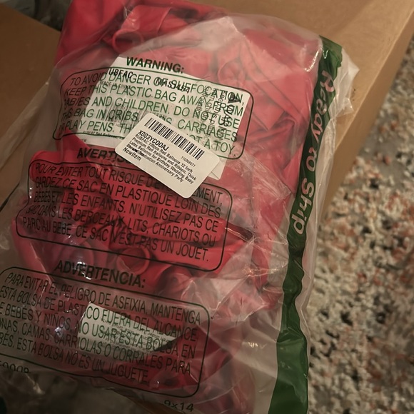 RUBFAC 135pcs Red Balloons 12 Inch Premium Red Balloons and Ribbon, - Picture 6 of 6